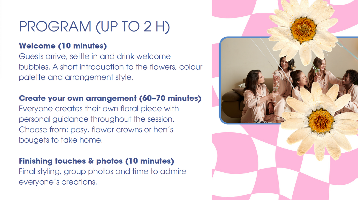 Hens Party Floral Experience