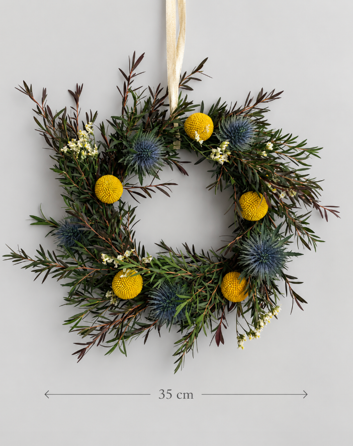 Naturally Dried Flowers Wreath