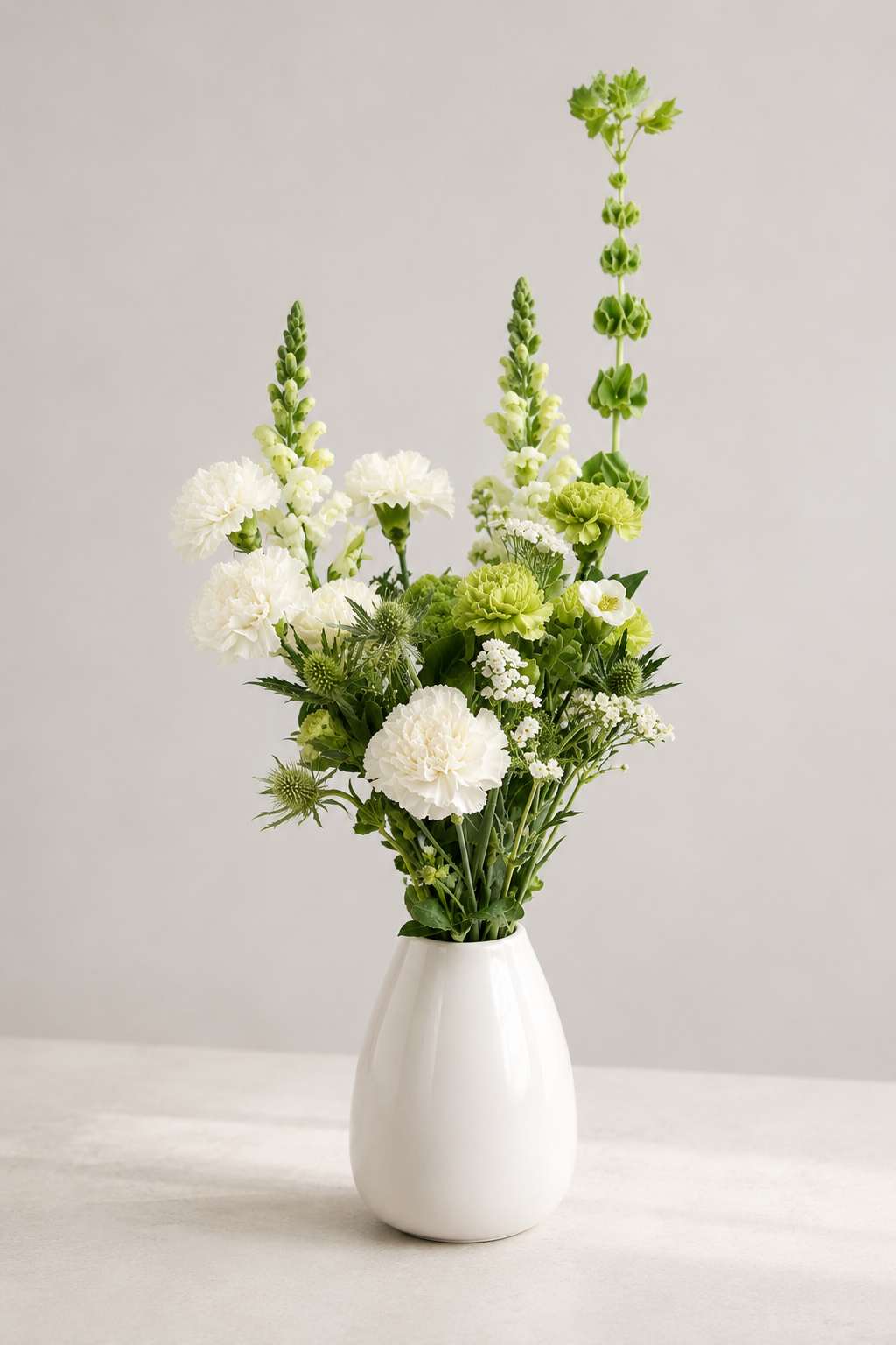Fresh Touch - Green & White Vase Posy