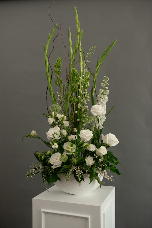 White Ceremony Display Arrangement