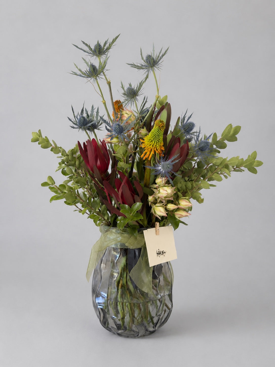 A Shining Morning in the Hills Arrangement Medium Size (A Vase included)