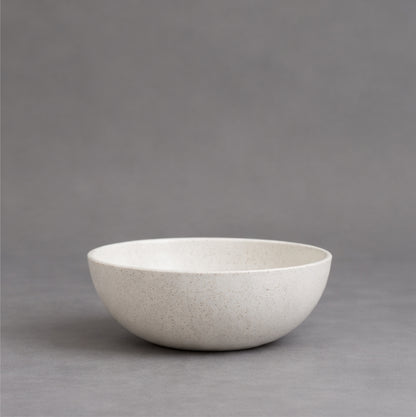White Terrazzo Floral Bowl