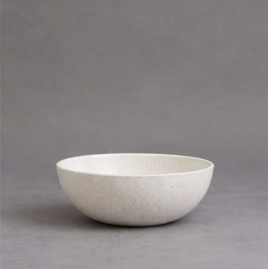 White Terrazzo Floral Bowl