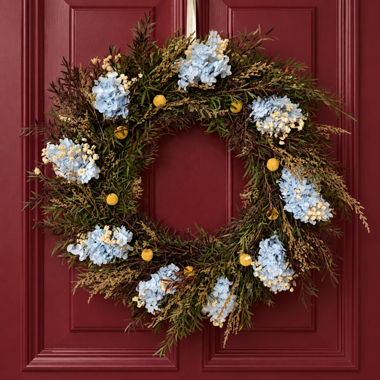 Naturally Dried Flowers Wreath